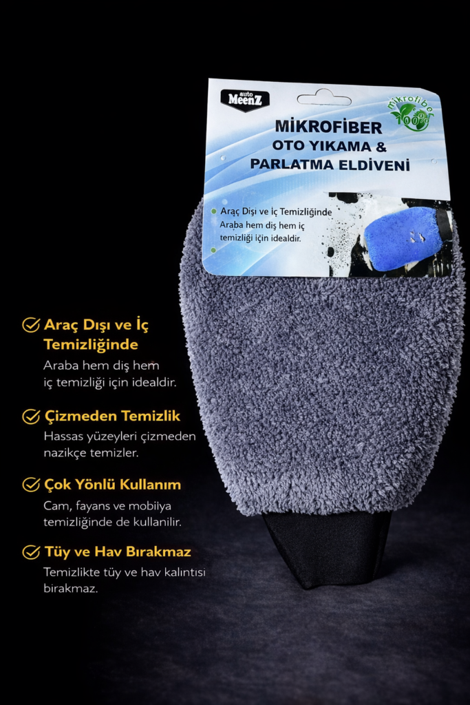 Mikrofiber Oto Yıkama Ve Parlatma Eldiveni