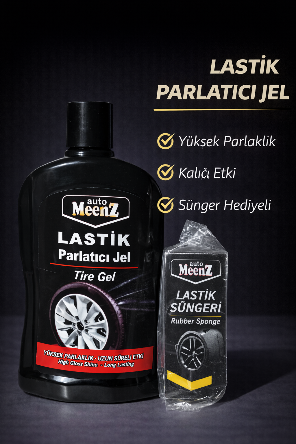 Lastik Parlatıcı Jel Ve Lastik Süngeri