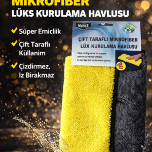 Mikrofiber Çift Taraflı Kurulama Havlusu