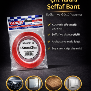 Çift Taraflı Şeffaf Bant